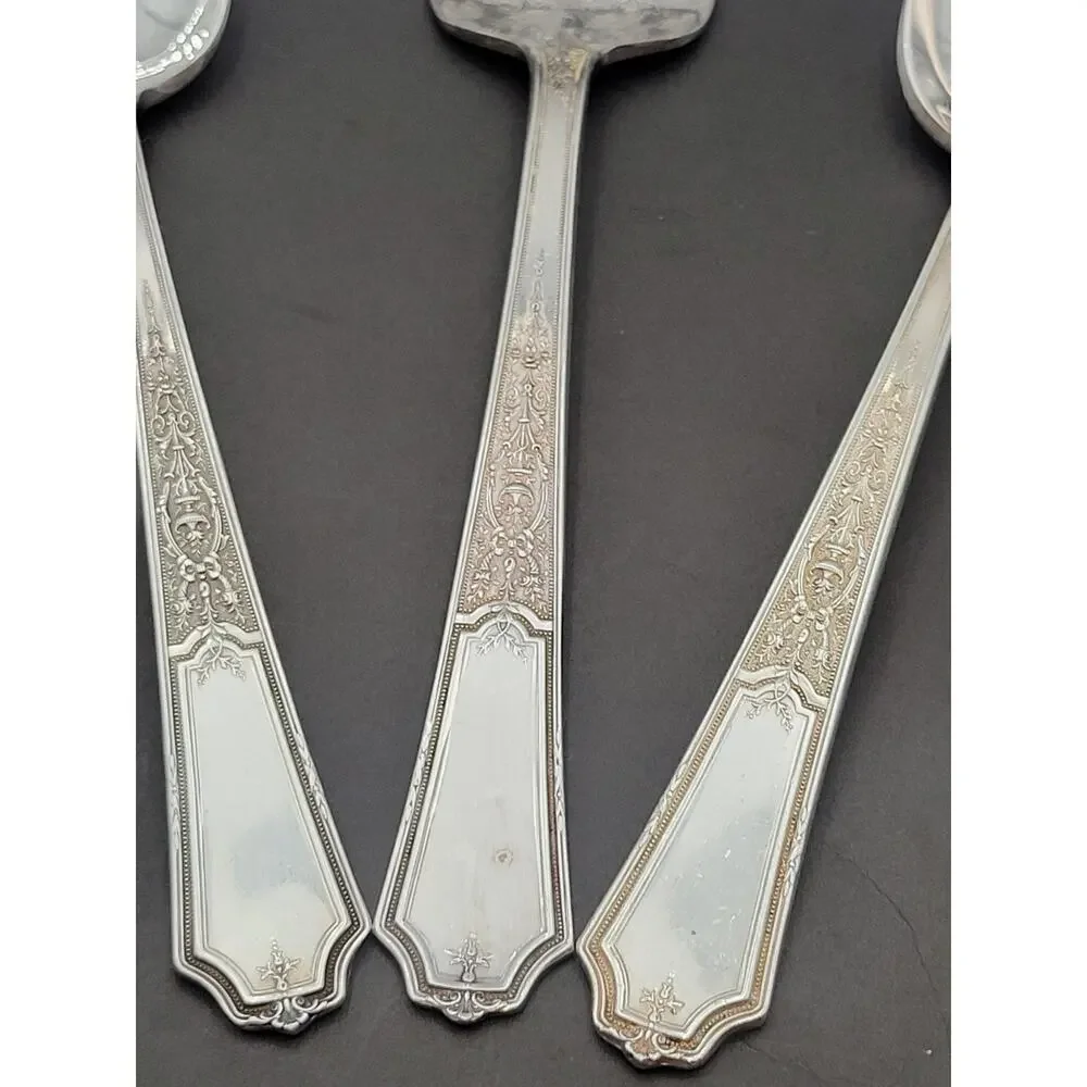 1847 Rogers Bros Ancestral Flatware Silverware Set 3 Pcs 2 Spoon & Serving Fork